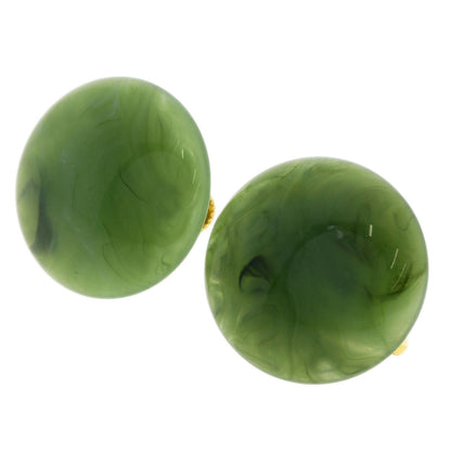 Nephrite Earring 2 pieces, Pendant top 1 piece Pendant top Metal  5.6g　Ladies