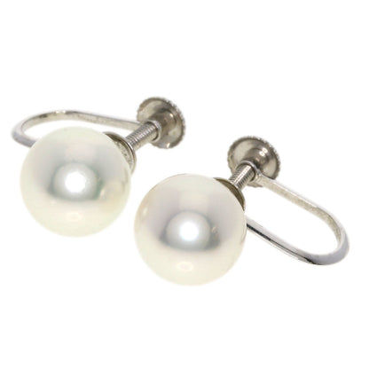 Akoya pearl Pearl Earring K14 White Gold 2.3g　Ladies