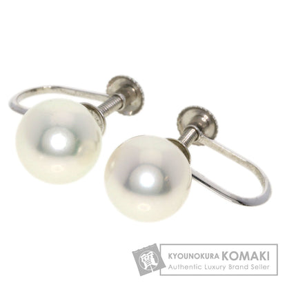 Akoya pearl Pearl Earring K14 White Gold 2.3g　Ladies