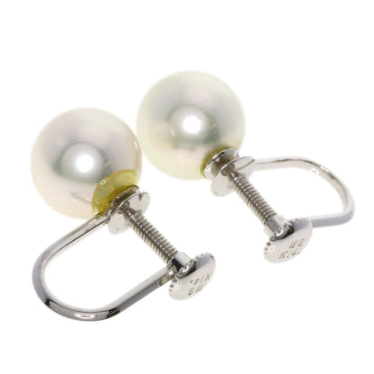 Akoya pearl Pearl Earring K14 White Gold 2.3g　Ladies