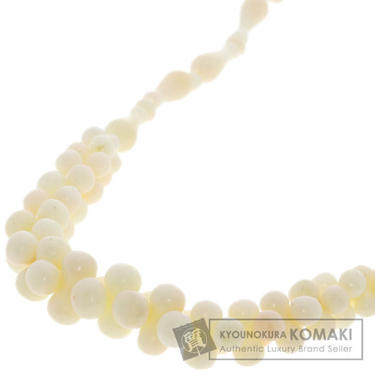 Coral white coral Necklace 20.4g　Ladies