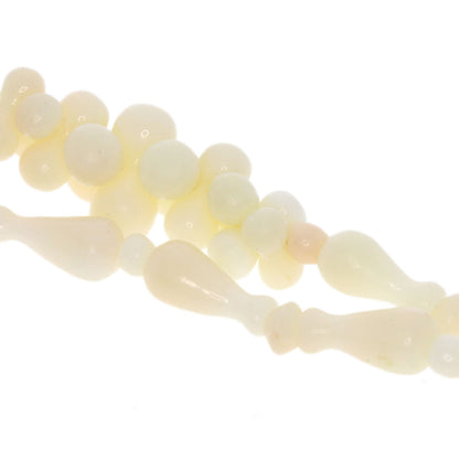 Coral white coral Necklace   20.4g　Ladies