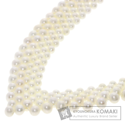 Freshwater Pearl Pearl Necklace Silver  38.8g　Ladies