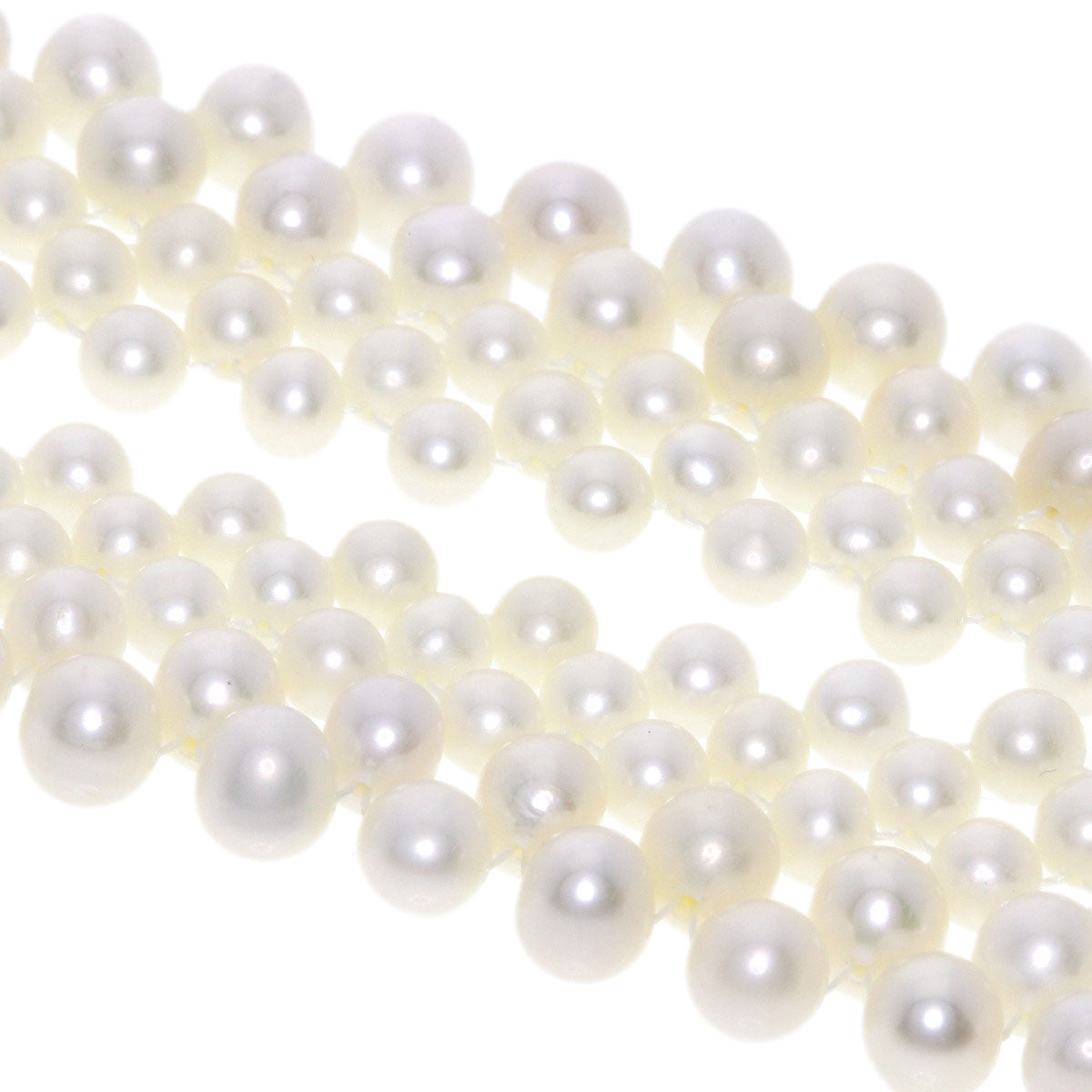 Freshwater Pearl Pearl Necklace Silver  38.8g　Ladies