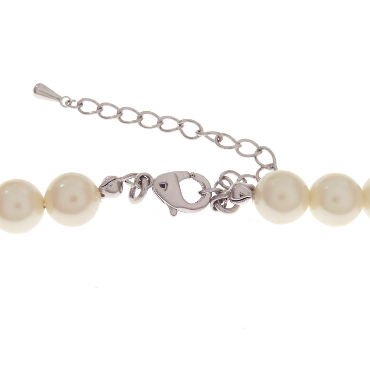 Set of 3 fake pearls Necklace stainless steel Fake pearl 40.7g　Ladies