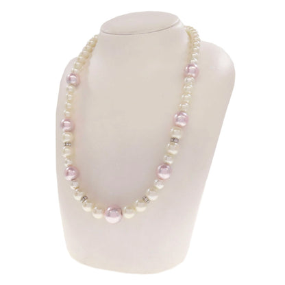 Set of 3 fake pearls Necklace stainless steel Fake pearl 40.7g　Ladies