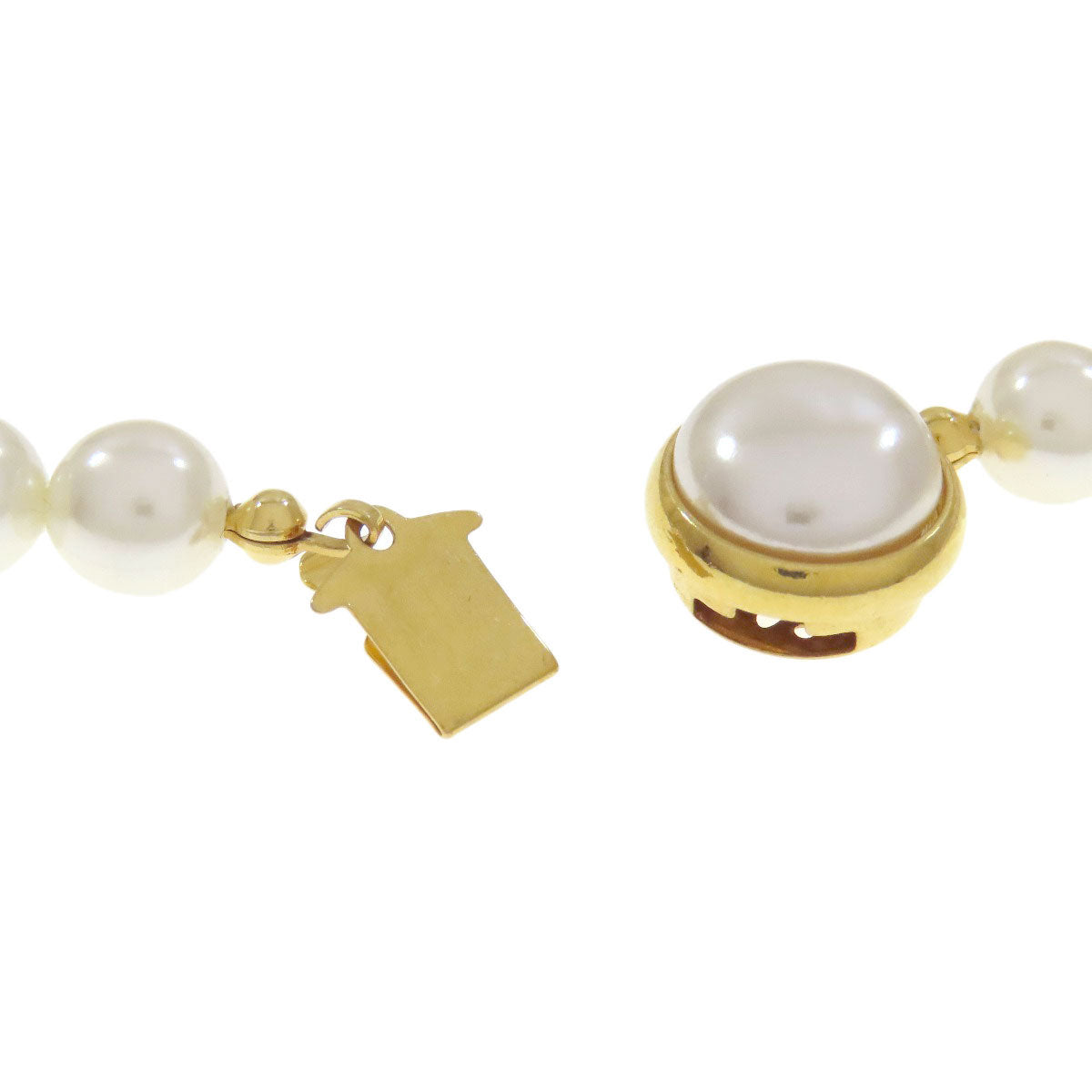 Set of 3 fake pearls Necklace stainless steel Fake pearl 40.7g　Ladies