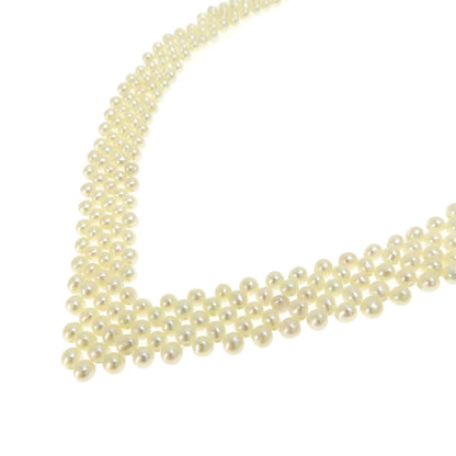 Freshwater Pearl Pearl Necklace Silver  34g　Ladies