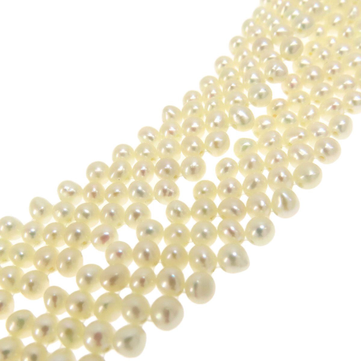 Freshwater Pearl Pearl Necklace Silver  34g　Ladies