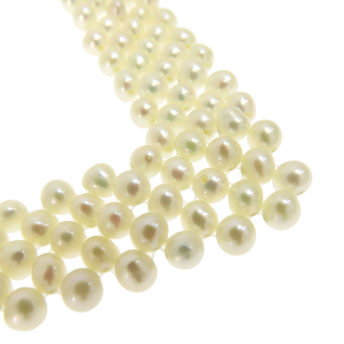 Freshwater Pearl Pearl Necklace Silver  34g　Ladies