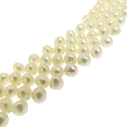 Freshwater Pearl Pearl Necklace Silver  34g　Ladies