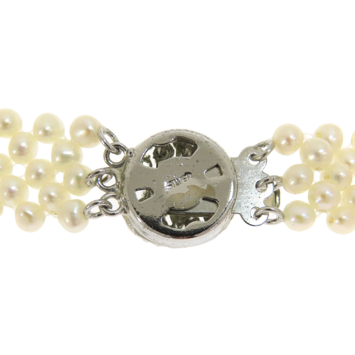 Freshwater Pearl Pearl Necklace Silver  34g　Ladies