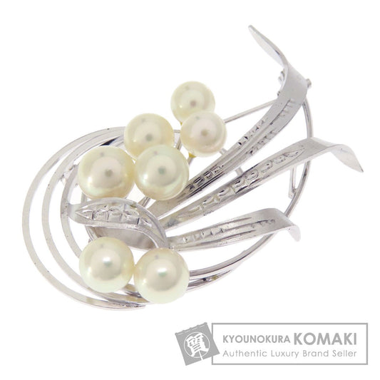 Akoya pearl Brooch Silver  11.2g　Ladies