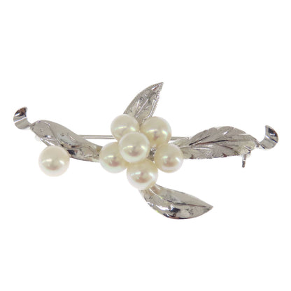 Pearl Brooch PL SV 5.3g　Ladies