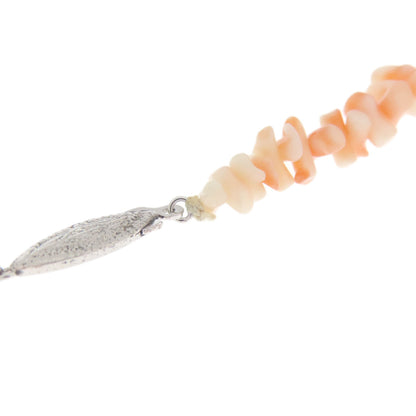 Coral Coral Necklace Coral SV 22.8g　Ladies