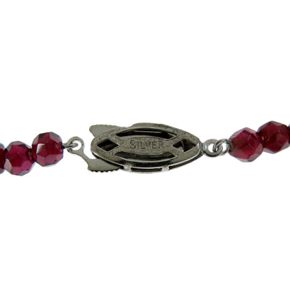 Garnet Necklace Silver  25.2g　Ladies