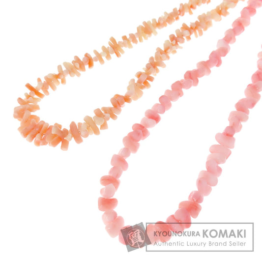 Coral Coral 2-piece set Necklace Coral  50.8g　Ladies