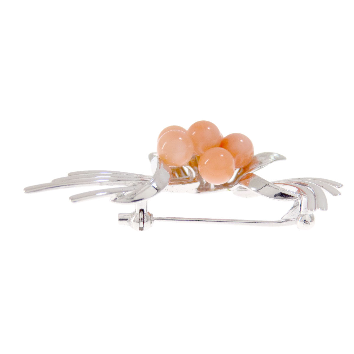 Coral Coral Brooch Coral SV 6.4g　Ladies