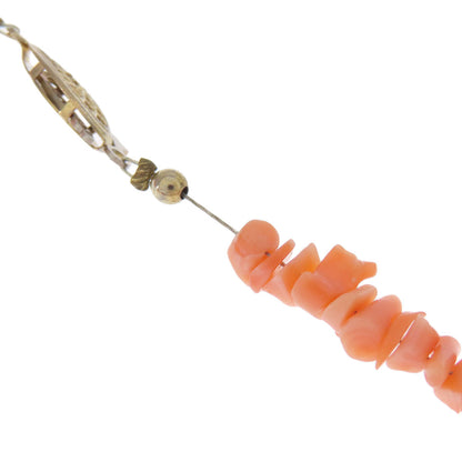 Coral Coral 2-piece set Necklace Coral 35g　Ladies