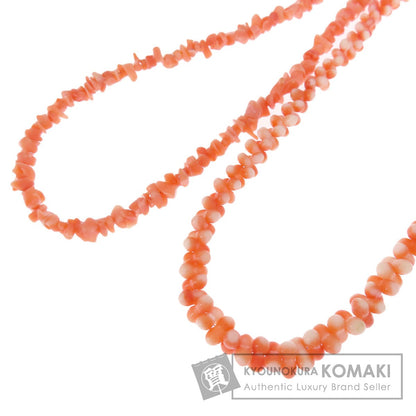 Coral Coral 2-piece set Necklace Coral  35g　Ladies