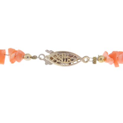 Coral Coral 2-piece set Necklace Coral 35g　Ladies
