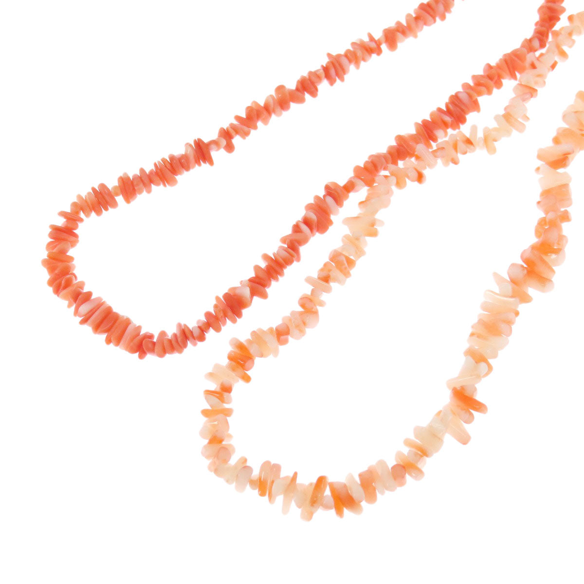 Coral Coral 2-piece set Necklace Coral SV 33.1g　Ladies