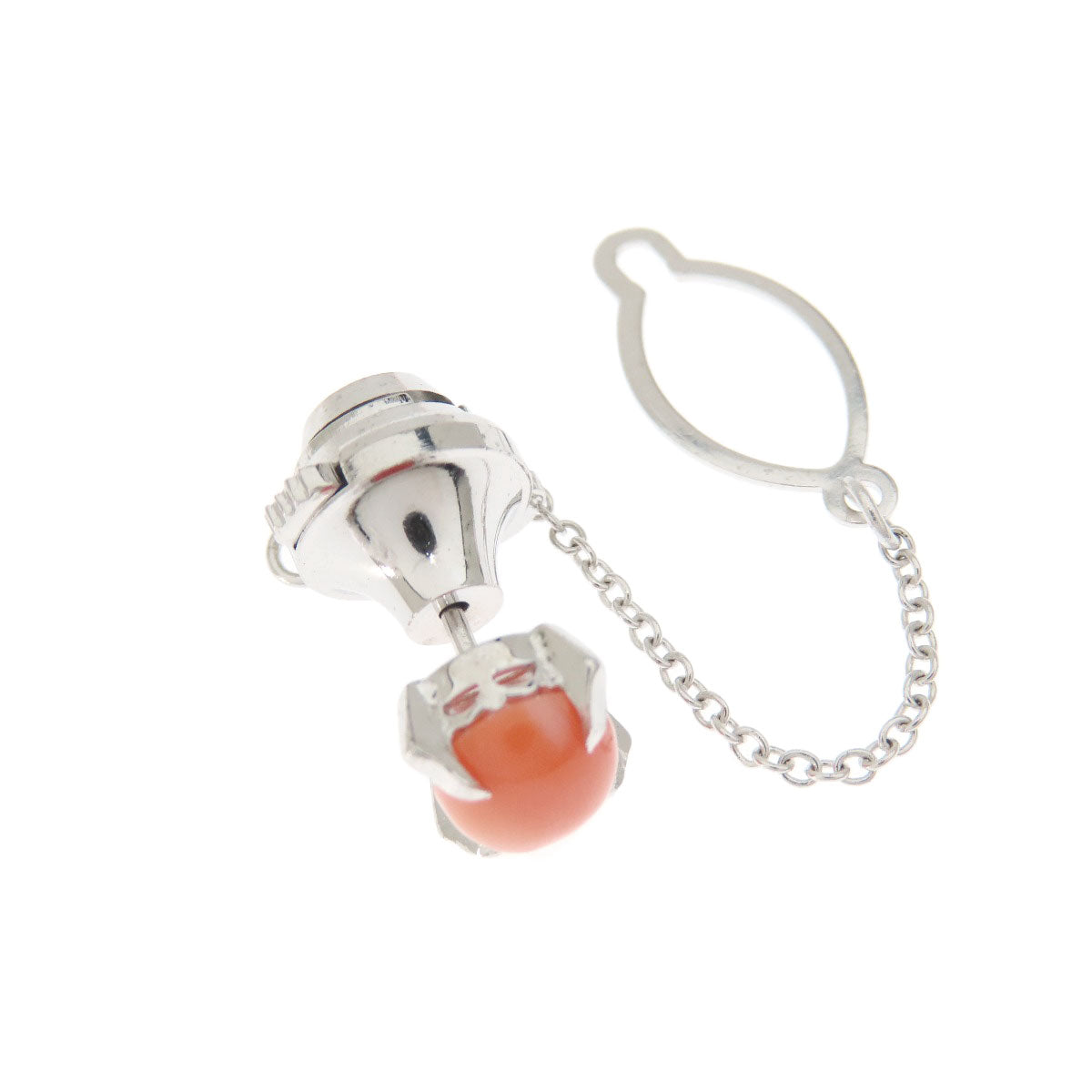 サンゴ 珊瑚 タイタック 4点セット タイピン 珊瑚 15.7g メンズ 【中古】