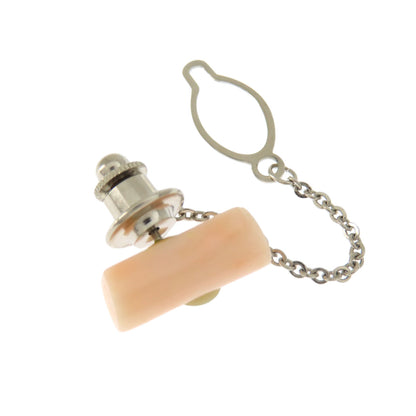サンゴ 珊瑚 タイタック 4点セット タイピン 珊瑚 15.7g メンズ 【中古】