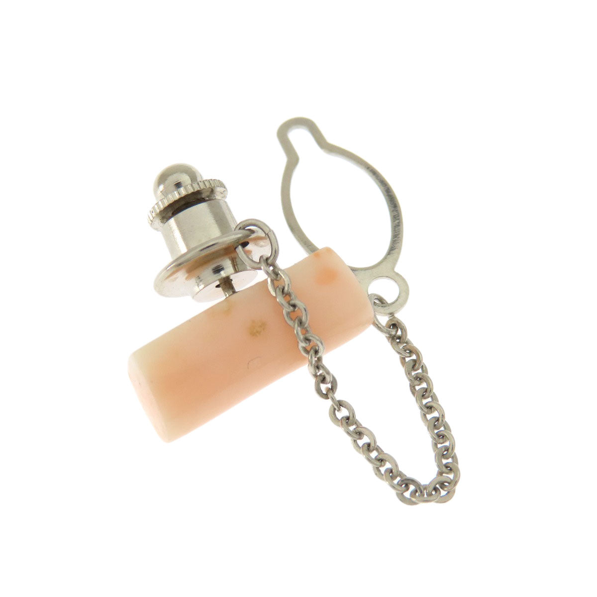 サンゴ 珊瑚 タイタック 4点セット タイピン 珊瑚 15.7g メンズ 【中古】
