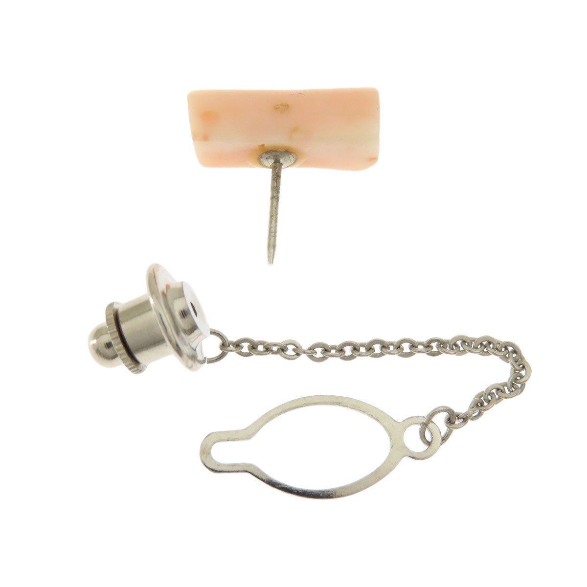 サンゴ 珊瑚 タイタック 4点セット タイピン 珊瑚 15.7g メンズ 【中古】