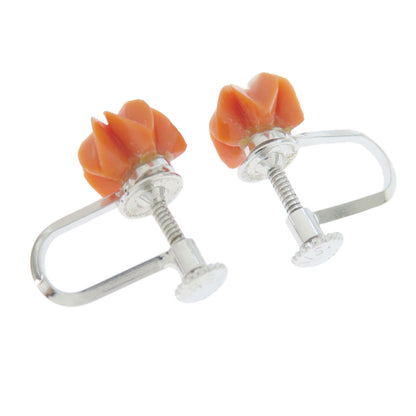 Coral Coral 3-piece set Earring Coral SV 14.2g　Ladies