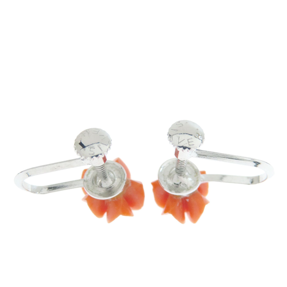 Coral Coral 3-piece set Earring Coral SV 14.2g　Ladies