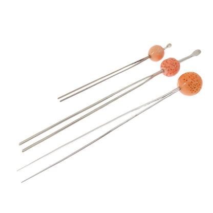 Coral Coral 3-piece set Japanese hairpin Coral  21g　Ladies