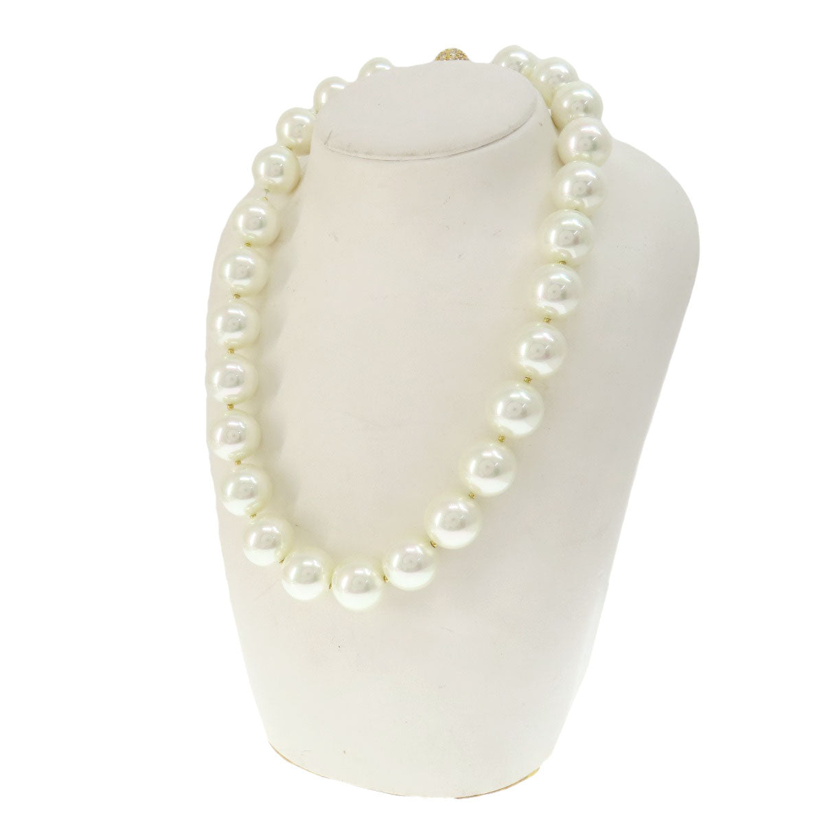 Fake pearl 2 piece set Necklace Metal Gold Plated 205.5g　Ladies